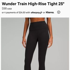 Wunder Under Lululemon Leggings